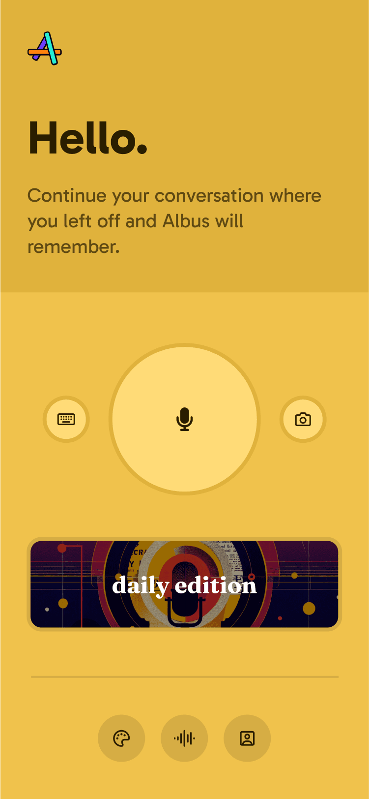 Albus AI - Gelişmiş sesli asistan paneli