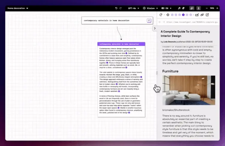 Bring Webinhalte mit Drag & Drop auf dein Board.