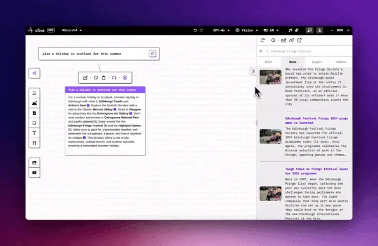 Bringen Sie Webinhalte mit Drag & Drop auf Ihr Board.